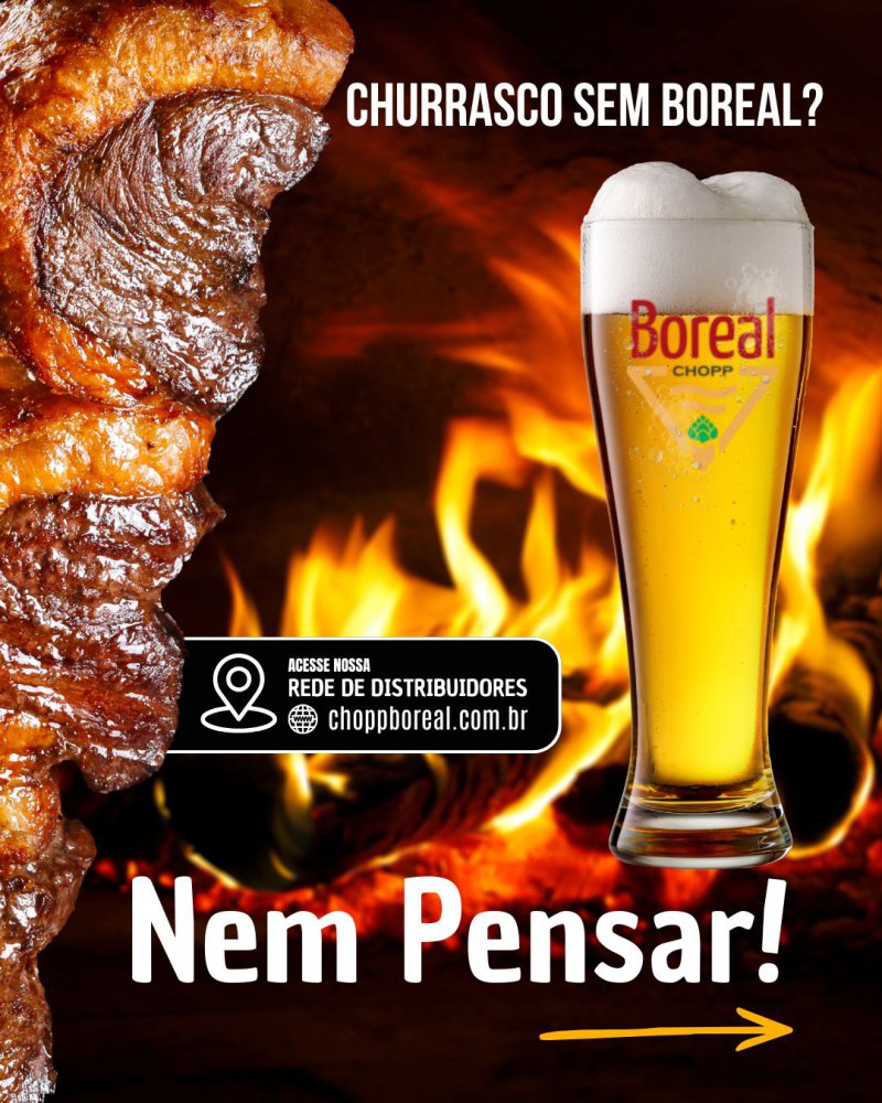 Churrasco bom � churrasco com BOREAL