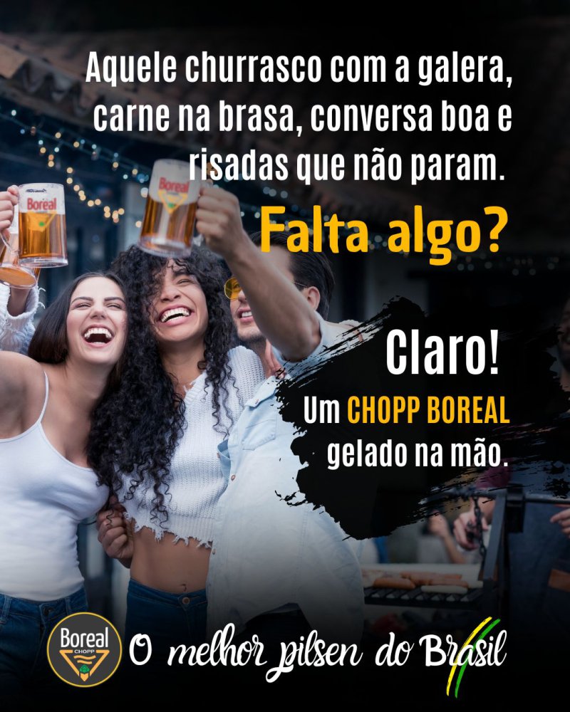 Churrasco bom � churrasco com BOREAL