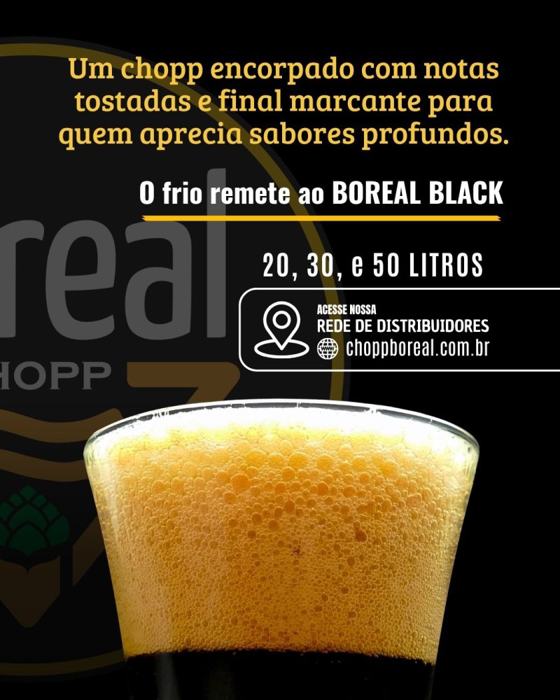 O Black Boreal entrega profundidade e personalidade em cada gole.