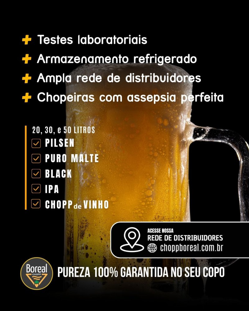 Voc� sabe o que diferencia o Chopp Boreal dos demais